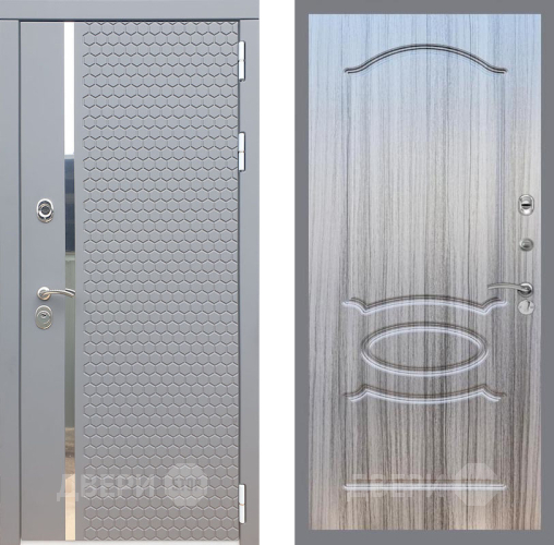 Входная металлическая Дверь Рекс (REX) 24 FL-128 Сандал грей в Павловском Посаде