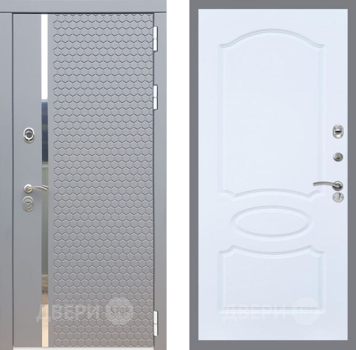 Входная металлическая Дверь Рекс (REX) 24 FL-128 Силк Сноу в Павловском Посаде