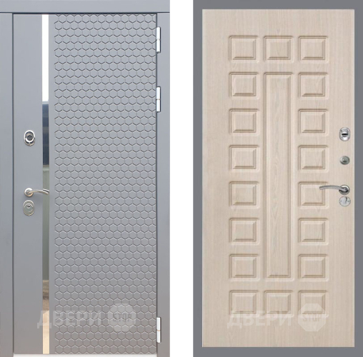 Входная металлическая Дверь Рекс (REX) 24 FL-183 Беленый дуб в Павловском Посаде