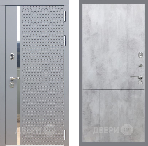 Входная металлическая Дверь Рекс (REX) 24 FL-290 Бетон светлый в Павловском Посаде