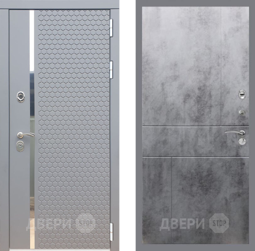 Входная металлическая Дверь Рекс (REX) 24 FL-290 Бетон темный в Павловском Посаде