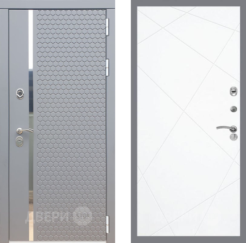 Входная металлическая Дверь Рекс (REX) 24 FL-291 Силк Сноу в Павловском Посаде