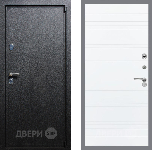 Входная металлическая Дверь Рекс (REX) 3 Line Силк Сноу в Павловском Посаде