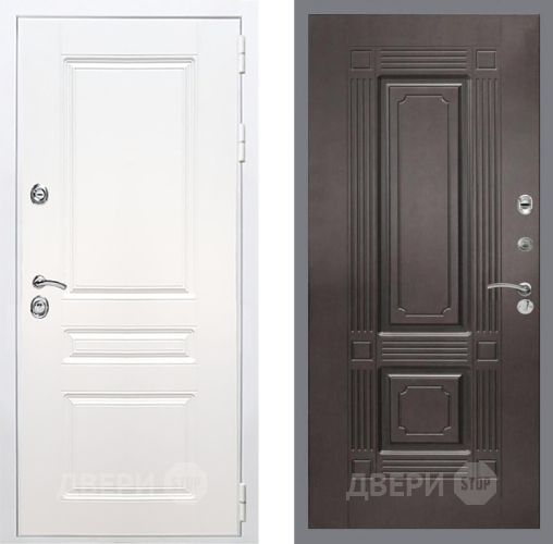 Входная металлическая Дверь Рекс (REX) Премиум-н Силк Сноу FL-2 Венге в Павловском Посаде