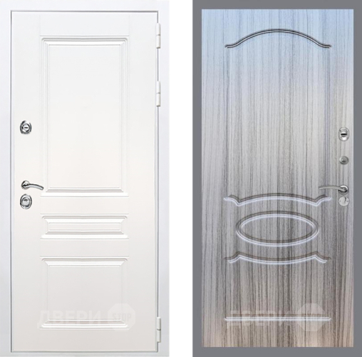 Дверь Рекс (REX) Премиум-н Силк Сноу FL-128 Сандал грей в Павловском Посаде