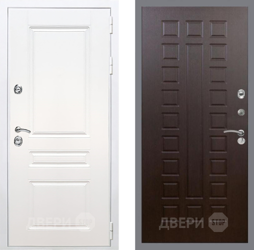 Входная металлическая Дверь Рекс (REX) Премиум-н Силк Сноу FL-183 Венге в Павловском Посаде