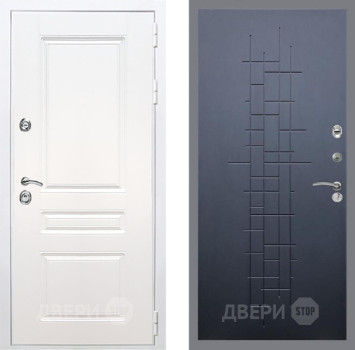 Дверь Рекс (REX) Премиум-н Силк Сноу FL-289 Ясень черный в Павловском Посаде