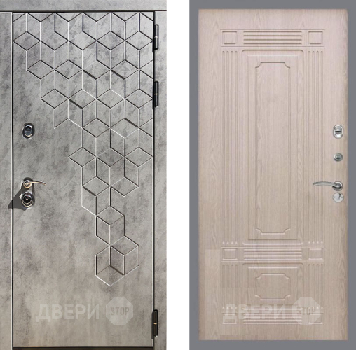 Входная металлическая Дверь Рекс (REX) 23 FL-2 Беленый дуб в Павловском Посаде