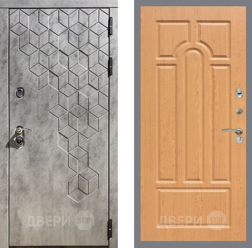 Входная металлическая Дверь Рекс (REX) 23 FL-58 Дуб в Павловском Посаде