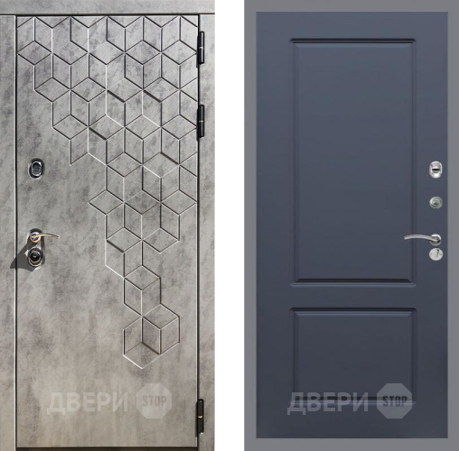 Входная металлическая Дверь Рекс (REX) 23 FL-117 Силк титан в Павловском Посаде