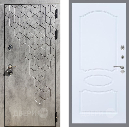 Входная металлическая Дверь Рекс (REX) 23 FL-128 Силк Сноу в Павловском Посаде