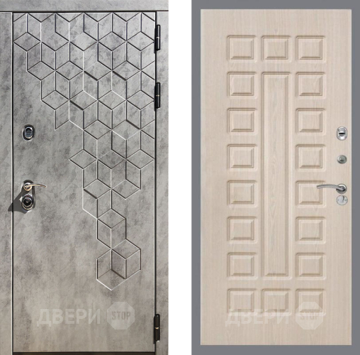 Входная металлическая Дверь Рекс (REX) 23 FL-183 Беленый дуб в Павловском Посаде