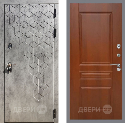 Входная металлическая Дверь Рекс (REX) 23 FL-243 Итальянский орех в Павловском Посаде