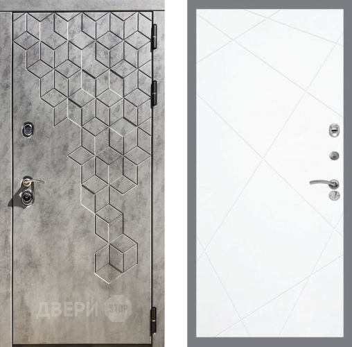 Входная металлическая Дверь Рекс (REX) 23 FL-291 Силк Сноу в Павловском Посаде