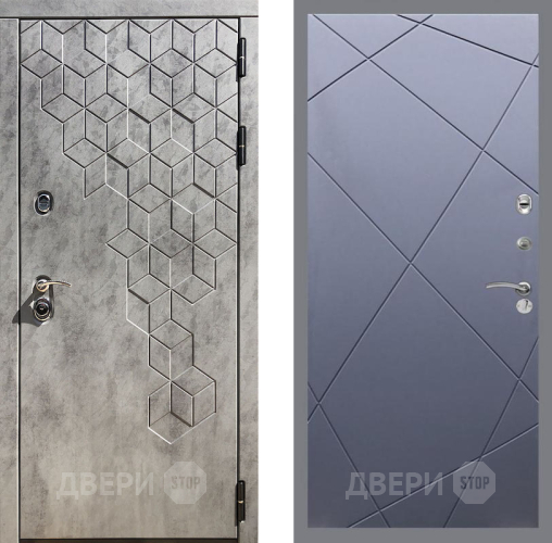 Входная металлическая Дверь Рекс (REX) 23 FL-291 Силк титан в Павловском Посаде