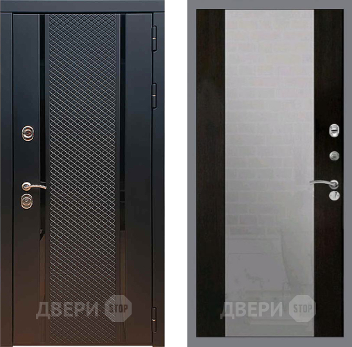 Входная металлическая Дверь Рекс (REX) 25 СБ-16 Зеркало Венге в Павловском Посаде