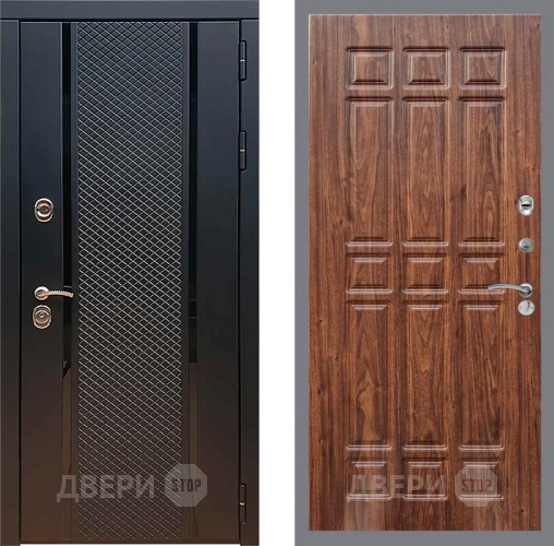 Дверь Рекс (REX) 25 FL-33 орех тисненый в Павловском Посаде