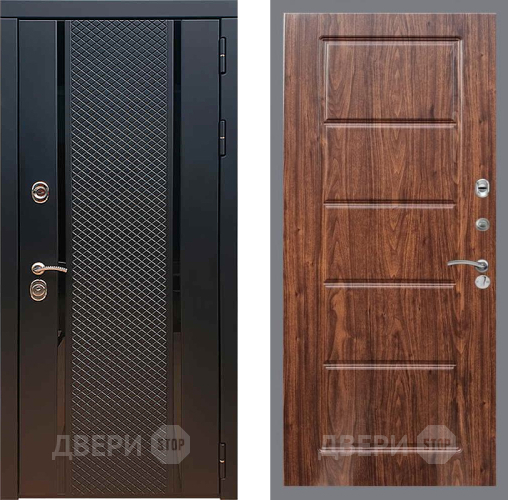 Входная металлическая Дверь Рекс (REX) 25 FL-39 орех тисненый в Павловском Посаде