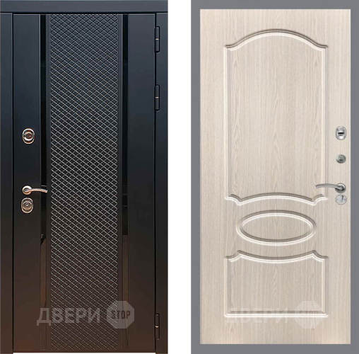 Входная металлическая Дверь Рекс (REX) 25 FL-128 Беленый дуб в Павловском Посаде