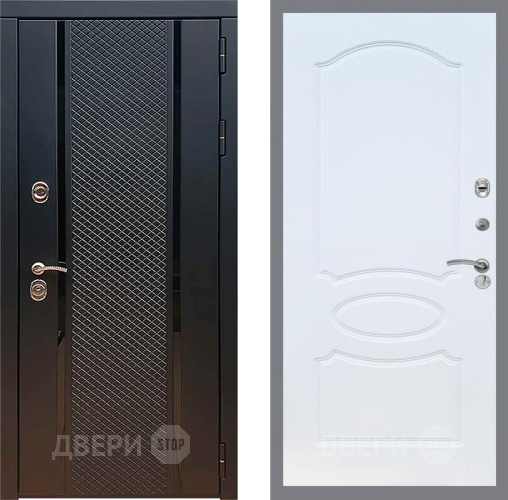 Входная металлическая Дверь Рекс (REX) 25 FL-128 Белый ясень в Павловском Посаде