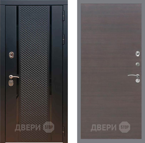 Входная металлическая Дверь Рекс (REX) 25 GL венге поперечный в Павловском Посаде