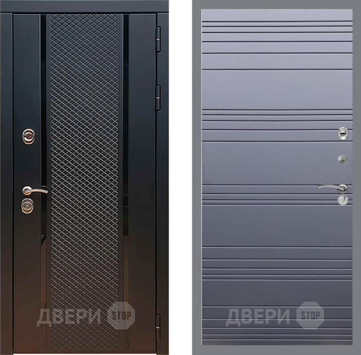 Входная металлическая Дверь Рекс (REX) 25 Line Силк титан в Павловском Посаде