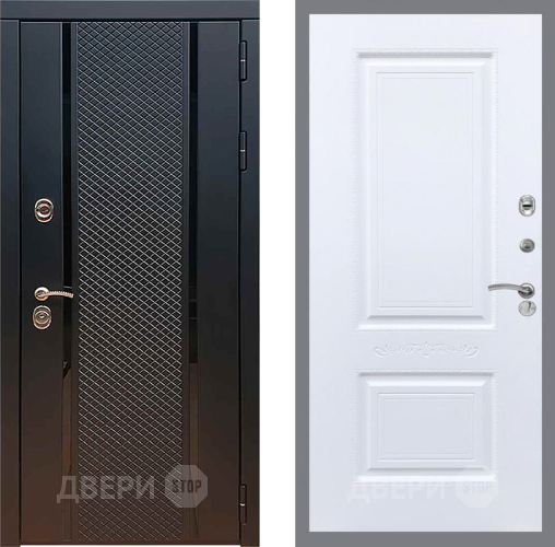 Входная металлическая Дверь Рекс (REX) 25 Смальта Силк Сноу в Павловском Посаде