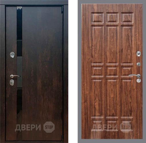 Входная металлическая Дверь Рекс (REX) 26 FL-33 орех тисненый в Павловском Посаде