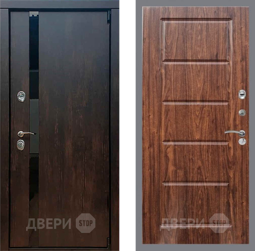 Входная металлическая Дверь Рекс (REX) 26 FL-39 орех тисненый в Павловском Посаде