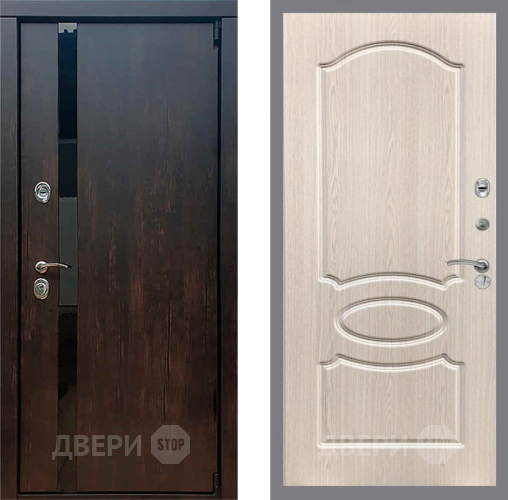 Входная металлическая Дверь Рекс (REX) 26 FL-128 Беленый дуб в Павловском Посаде