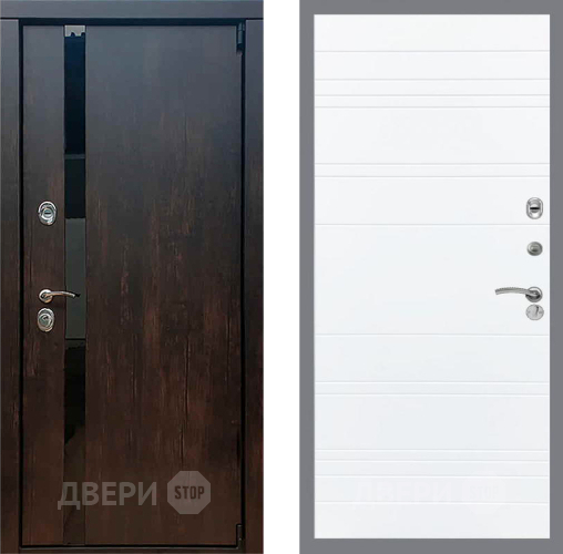 Дверь Рекс (REX) 26 Line Силк Сноу в Павловском Посаде