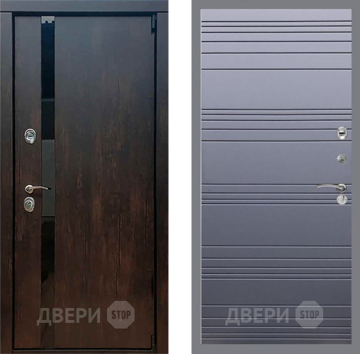 Входная металлическая Дверь Рекс (REX) 26 Line Силк титан в Павловском Посаде