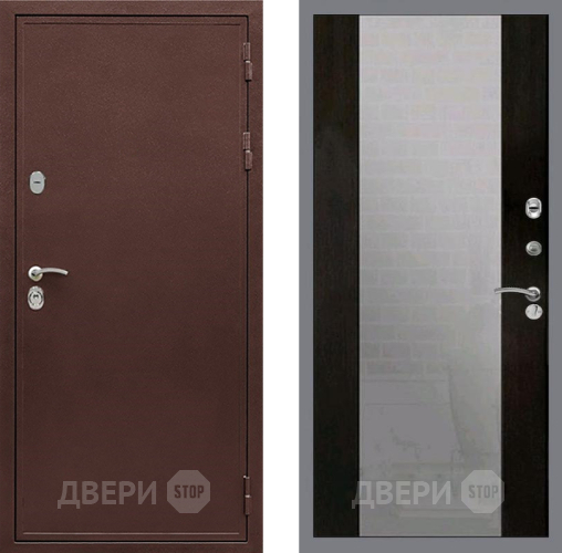 Входная металлическая Дверь Рекс (REX) 5 металл 3 мм СБ-16 Зеркало Венге в Павловском Посаде