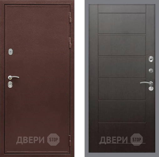 Входная металлическая Дверь Рекс (REX) 5 металл 3 мм Сити Венге в Павловском Посаде