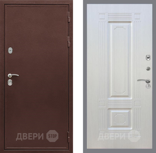 Входная металлическая Дверь Рекс (REX) 5 металл 3 мм FL-2 Лиственница беж в Павловском Посаде