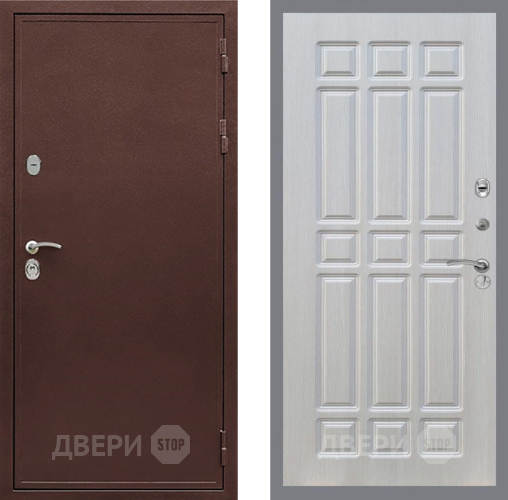 Входная металлическая Дверь Рекс (REX) 5 металл 3 мм FL-33 Лиственница беж в Павловском Посаде