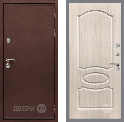 Дверь Рекс (REX) 5 металл 3 мм FL-128 Беленый дуб в Павловском Посаде