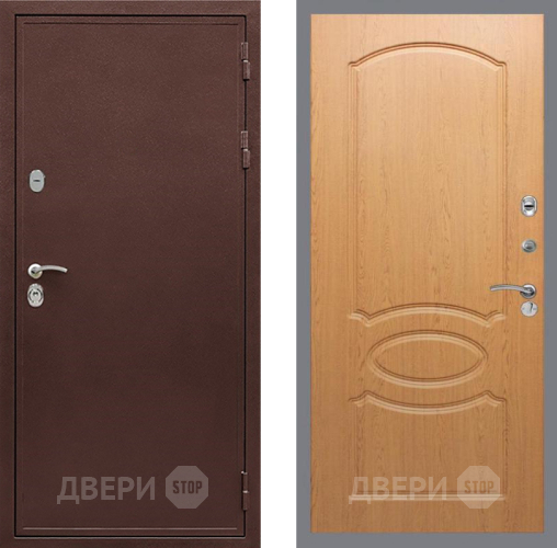 Дверь Рекс (REX) 5 металл 3 мм FL-128 Дуб в Павловском Посаде
