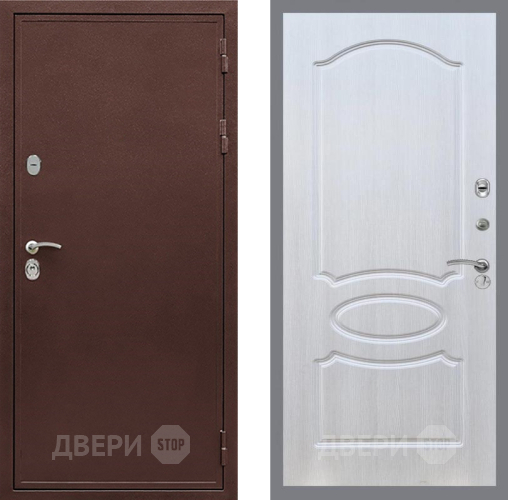 Дверь Рекс (REX) 5 металл 3 мм FL-128 Лиственница беж в Павловском Посаде