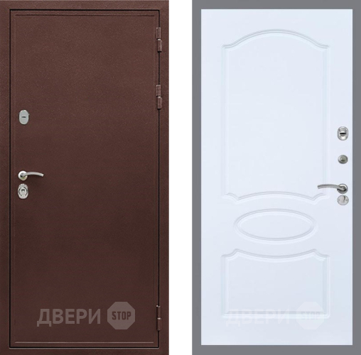 Дверь Рекс (REX) 5 металл 3 мм FL-128 Силк Сноу в Павловском Посаде