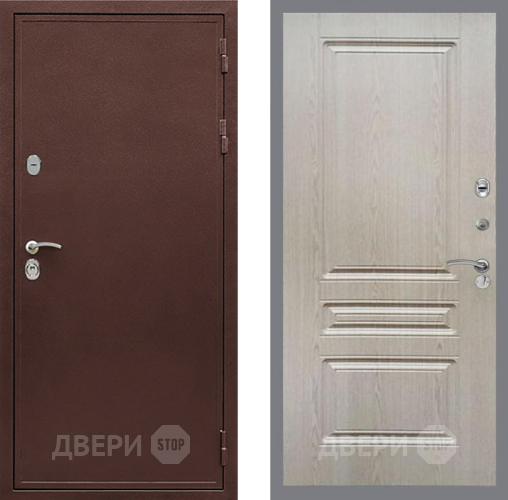 Входная металлическая Дверь Рекс (REX) 5 металл 3 мм FL-243 Беленый дуб в Павловском Посаде