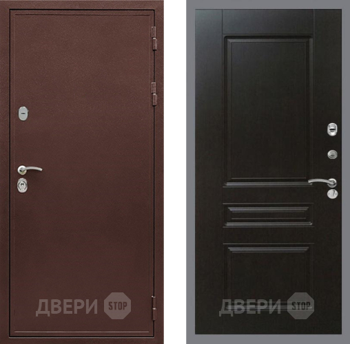 Входная металлическая Дверь Рекс (REX) 5 металл 3 мм FL-243 Венге в Павловском Посаде