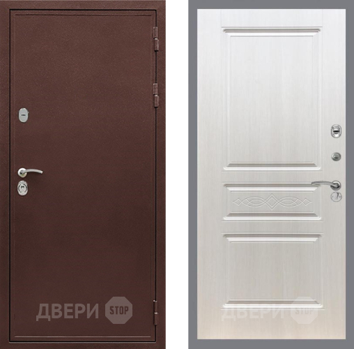 Входная металлическая Дверь Рекс (REX) 5 металл 3 мм FL-243 Лиственница беж в Павловском Посаде