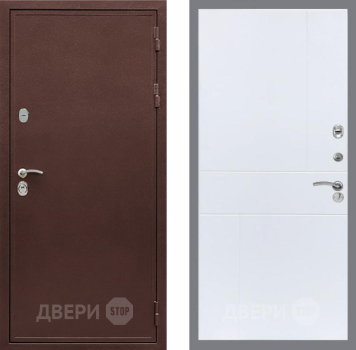 Дверь Рекс (REX) 5 металл 3 мм FL-290 Силк Сноу в Павловском Посаде