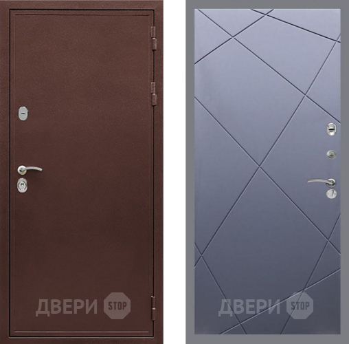 Дверь Рекс (REX) 5 металл 3 мм FL-291 Силк титан в Павловском Посаде