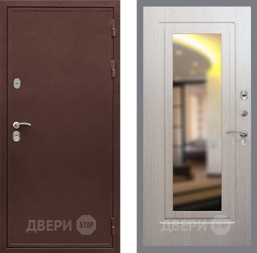 Дверь Рекс (REX) 5 металл 3 мм FLZ-120 Беленый дуб в Павловском Посаде