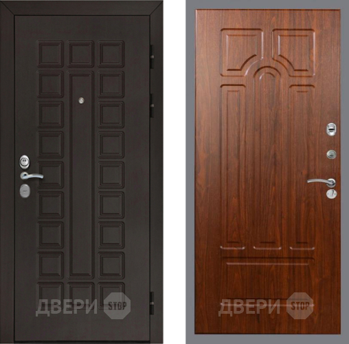 Входная металлическая Дверь Рекс (REX) Сенатор Cisa FL-58 Морёная берёза в Павловском Посаде
