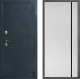 Входная металлическая Дверь Дверной континент ДК-70 Дизайн ФЛ-757 Черное Стекло Софт милк в Павловском Посаде