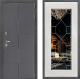 Входная металлическая Дверь Дверной континент ДК-3/606 ФЛ-Тиффани Зеркало Белое дерево в Павловском Посаде