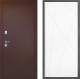 Дверь Дверной континент Рубикон Медь Дизайн ФЛ-655 Белый софт в Павловском Посаде